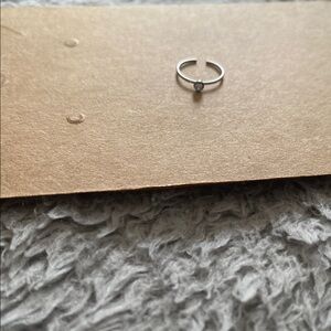Chic Silver nose ring with Dazzling Stone
